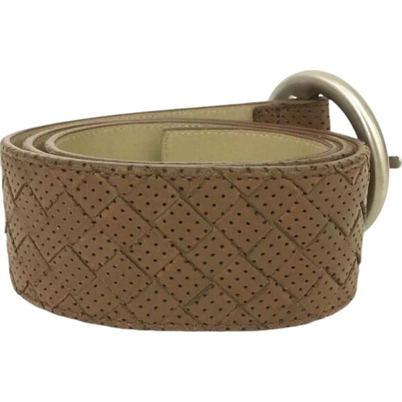 687180AR (S2) Bottega Veneta Belt Intrecciato 75m Brown Leather main image 7